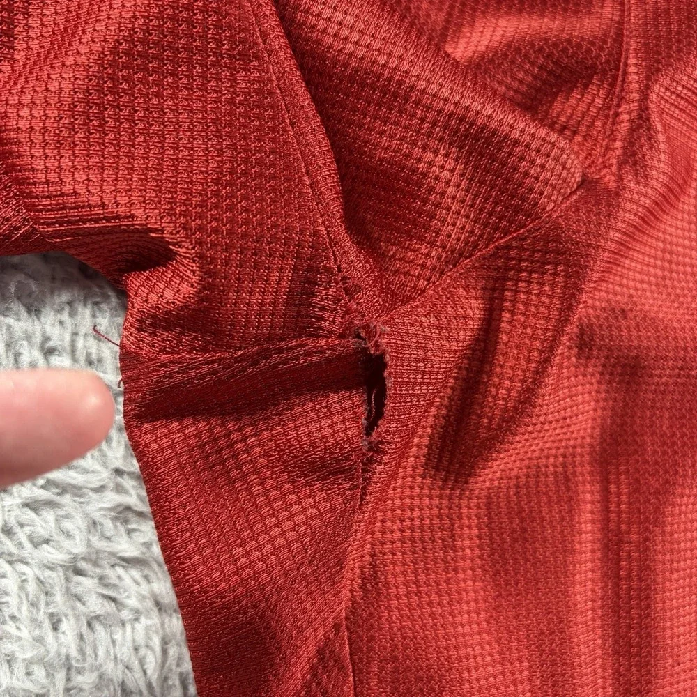 Vintage Nike Basketball Shorts Mens 3x Red Dazzle Shiny Silky Y2K 90s